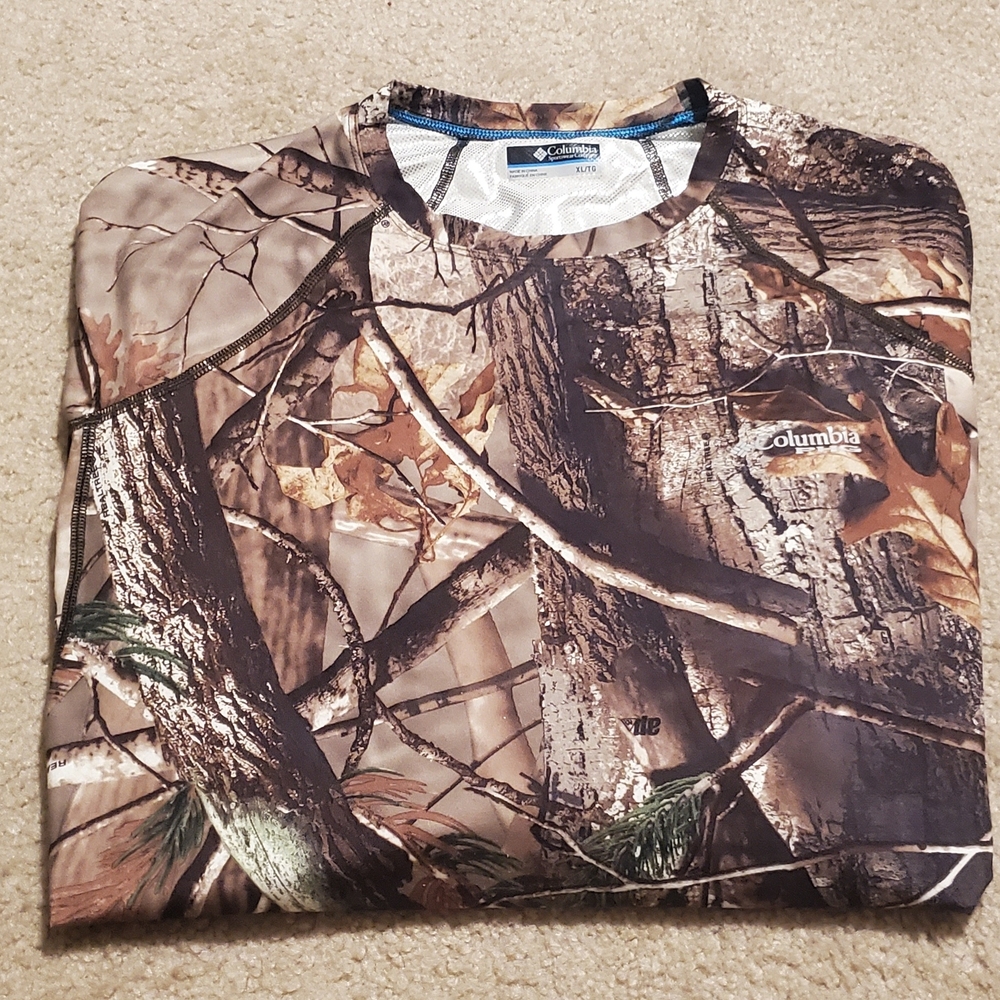 Columbia PHG Realtree Omni-Heat Camouflage Shirt Mens XL